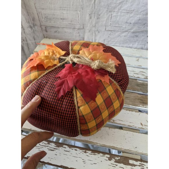 Folk art country pumpkin Thanksgiving fall decor h - Picture 5 of 6